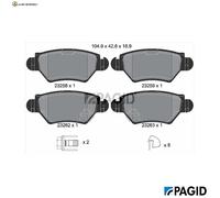 BREMSBELAGSATZ SCHEIBENBREMSE T9066N FÜR CHEVROLET OPEL ZAFIRA/MPV ASTRA/Van