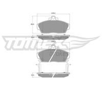 Bremsbelagsatz Scheibenbremse TOMEX Brakes TX 11-51 für HONDA ROVER MG CIVIC 6 7
