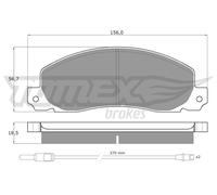 Bremsbelagsatz Scheibenbremse TOMEX Brakes TX 11-65 für ARENA RENAULT OPEL A97