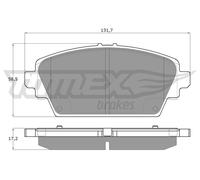 Bremsbelagsatz Scheibenbremse TOMEX Brakes TX 12-94 für TINO NISSAN V10 ALMERA