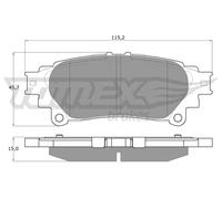 Bremsbelagsatz Scheibenbremse TOMEX Brakes TX 18-40 für RX LEXUS TOYOTA SIENNA
