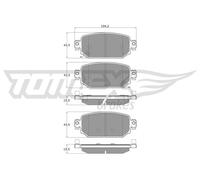 Bremsbelagsatz Scheibenbremse TOMEX Brakes TX 18-69 für MAZDA BM BN CX DK BMLFP