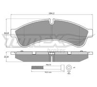 Bremsbelagsatz Scheibenbremse TOMEX Brakes TX 19-30 für IVECO DAILY 4 6 5 Bus