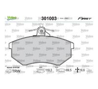 Bremsbeläge Vorderachse 301003 VALEO für AUDI VW