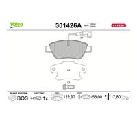 Bremsbelagsatz Scheibenbremse VALEO 301426A für Abarth Fiat Alfa Romeo Lancia