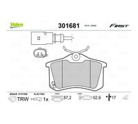 VALEO Bremsbelagsatz, Scheibenbremse ESSENTIAL 301681