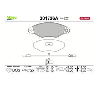 VALEO 301726A Bremsbeläge