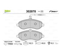VALEO Bremsbelagsatz, Scheibenbremse ESSENTIAL 302078