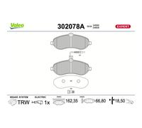 Valeo | Bremsbelagsatz, Scheibenbremse | 302078A