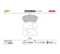 VALEO 302088A Bremsbeläge