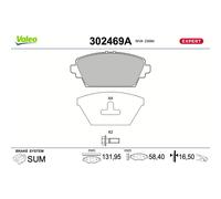 Valeo | Bremsbelagsatz, Scheibenbremse | 302469A