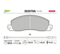 Valeo | Bremsbelagsatz, Scheibenbremse | 302579A