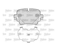 Valeo Bremsbelagsatz, Scheibenbremse 601670 Fahrzeugtyp PKW Breite 104 mm