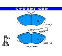 ATE Bremsbelagsatz, Scheibenbremse 13.0460-2850.2 für CITROËN FIAT PEUGEOT