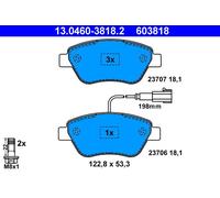 ATE Bremsbelagsatz, Scheibenbremse 13.0460-3818.2 für CITROËN FIAT PEUGEOT