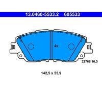 ATE Bremsbelagsatz VORNE für TOYOTA LEXUS RAV 4 RAV 4 VAN CAMRY UX V7