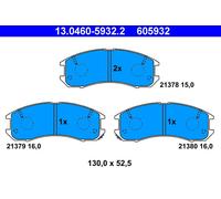 Bremsbelagsatz Scheibenbremse ATE 13.0460-5932.2 für Ford Usa Probe I