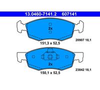 ATE Bremsbelagsatz, Scheibenbremse 13046071412 für Fiat