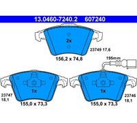 ATE 13.0460-7240.2 - Bremsbelagsatz, Scheibenbremse