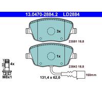 ATE Bremsbelagsatz, Scheibenbremse ATE Ceramic 13.0470-2884.2