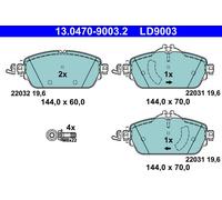 Bremsbelagsatz ATE 13.0470-9003.2, Vorne, Keramik