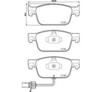 Brembo | Bremsbelagsatz, Scheibenbremse | P 85 153