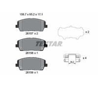 Bremsbelagsatz TEXTAR 2615701, Vorne