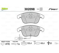 Valeo | Bremsbelagsatz, Scheibenbremse | 302098