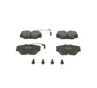 BOSCH Bremsbeläge Satz Bremsklötze Bremssteine Set Vorne mit Zubehör | Low-Metallic 0 986 469 410
