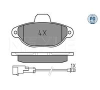 Bremsbeläge Vorderachse 025 214 3617/PD MEYLE für FIAT LANCIA