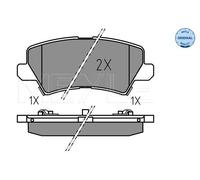 Bremsbeläge Vorderachse 025 230 9918/PD MEYLE für NISSAN OPEL RENAULT