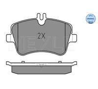 Meyle Bremsbelagsatz 025 231 4419 Scheibenbremse Vorderachse für Mercedes‑Benz C‑Klasse/CLK/SLK