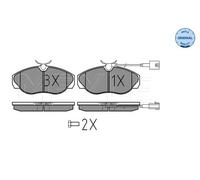 MEYLE Bremsbelagsatz, Scheibenbremse MEYLE-ORIGINAL: True to OE. 0252360219/W