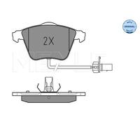 Meyle Bremsbelagsatz Scheibenbremse 025 239 5020/W Vorderachse für Audi, Seat