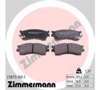 ZIMMERMANN Bremsbeläge 23873.160.1 für KIA SHUMA II, CLARUS (Stufenheck, Kombi)