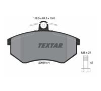 Bremsbelagsatz TEXTAR 2066921, Vorne