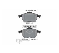 Bremsbelagsatz TEXTAR 2067602, Vorne