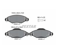 Bremsbelagsatz TEXTAR 2334001, Vorne