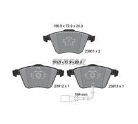 Bremsbelagsatz TEXTAR 2380101, Hinten