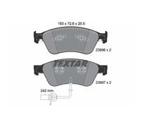 Bremsbelagsatz TEXTAR 2389601, Vorne