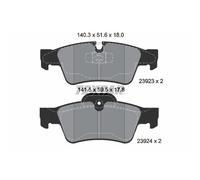Bremsbelagsatz TEXTAR 2392302, Hinten