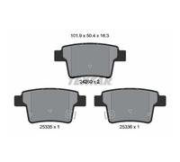 Bremsbelagsatz TEXTAR 2426001, Hinten