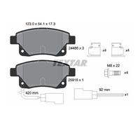 Bremsbelagsatz TEXTAR 2448601, Hinten
