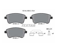 Bremsbelagsatz TEXTAR 2518401, Vorne