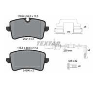 Bremsbelagsatz TEXTAR 2521404, Hinten