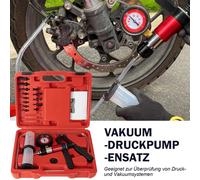 VAKUUMPUMPE DRUCKPUMPEN ENTLÜFTUNG UNTERDRUCK HANDPUMPE + 1L FROSTSCHUTZ AF12+