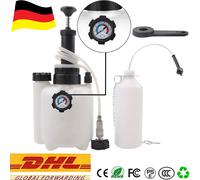 VENDOMNIA 3L Bremsenentlüfter mit 1L Absaugbehälter für E20 (ø45mm), für Auto und Motorrad, Bremsenentlüftungsgerät, Bremsflüssigkeitswechselgerät, Bremsenentlüfterflasche