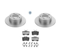 Bremsensatz Meyle Bremsbeläge + Bremsscheiben Hinterachse Hinten für A6, Passat