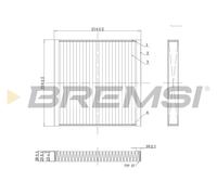 BREMSI Innenraumfilter Aktivkohlefilter für Smart Fortwo Coupe 451 0.8 CDI