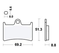 Bremsbelagsatz TRW MCB611
